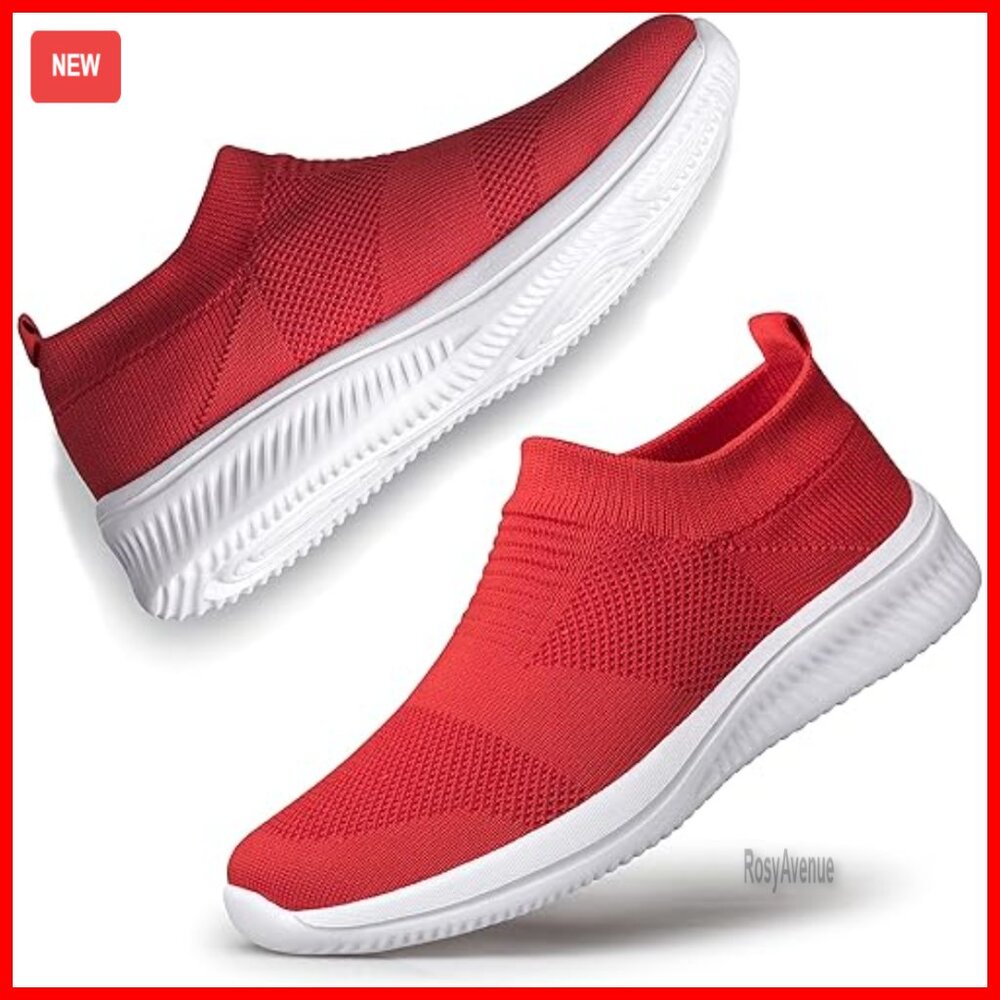 Lightweight Pull-On Sneakers for Walking Jogging Yoga Casual Wear